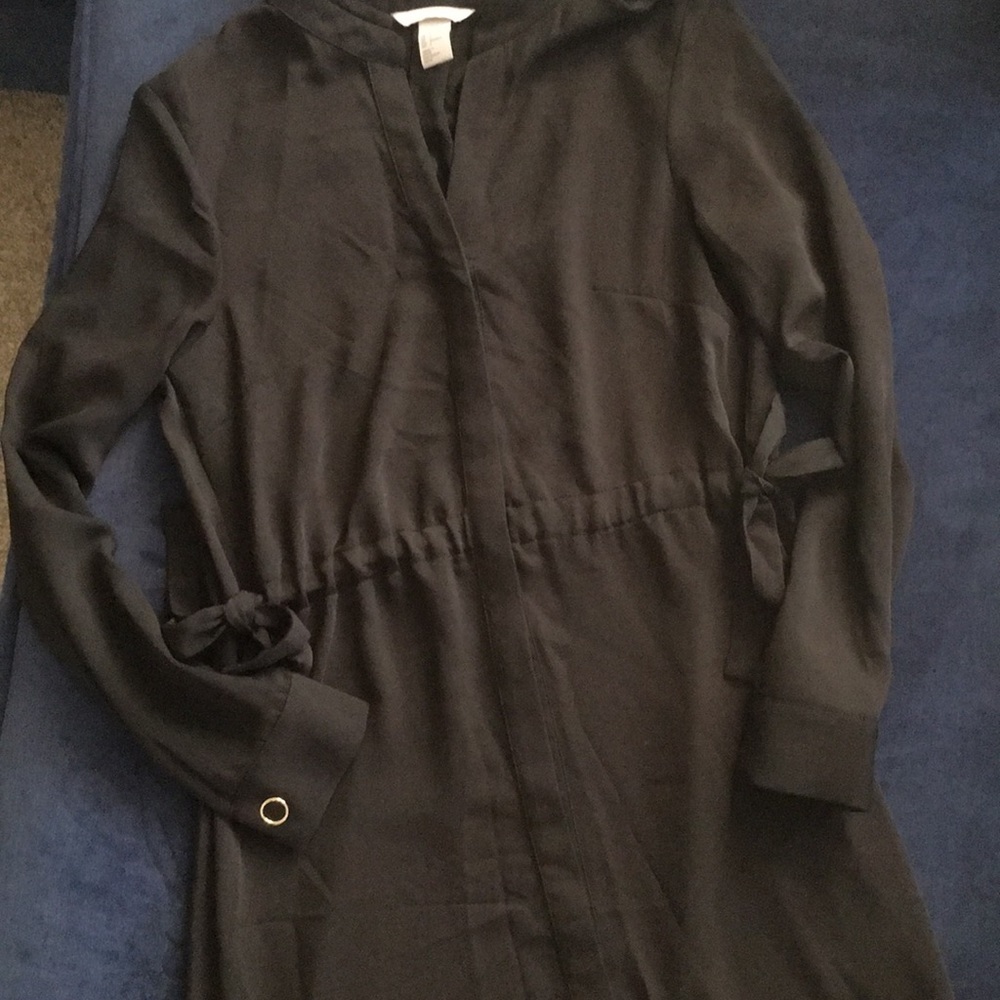 Black H&M shirt dress